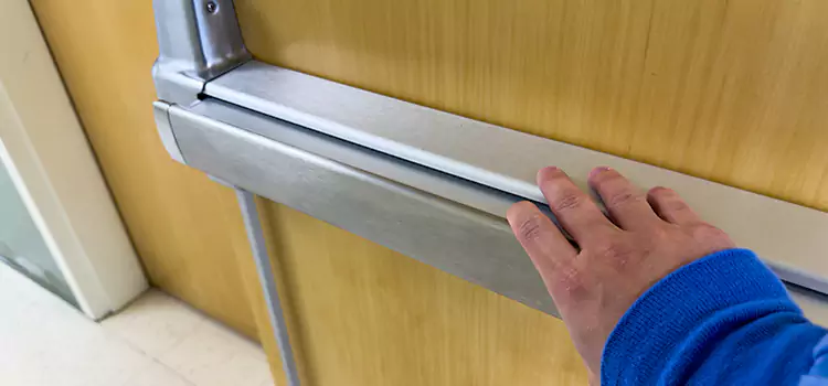 Installing a Push Bar on a Door Dubuque